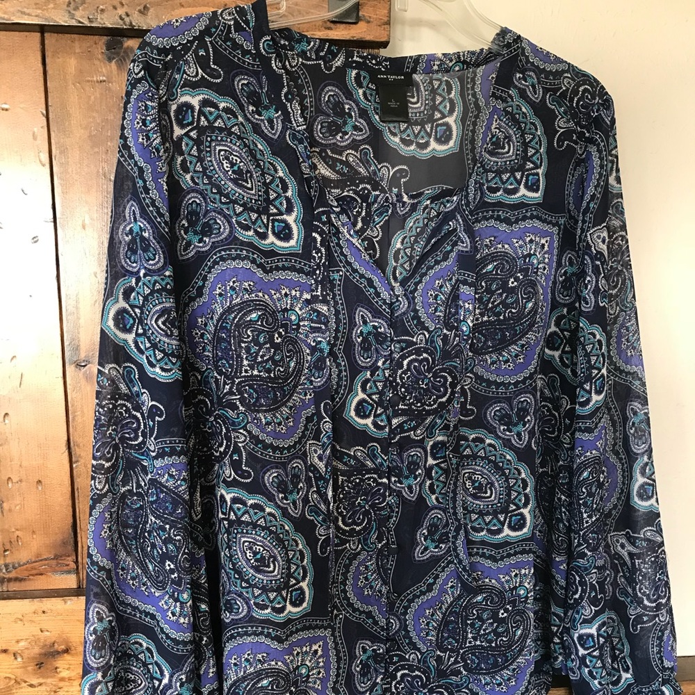 Pretty Patterned Button up Blouse